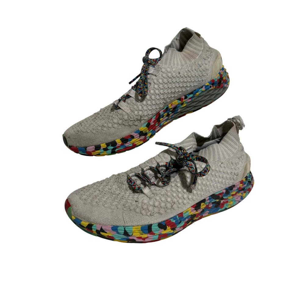 NOBULL Tennis Shoes Size 10.5 Men 12 Women Wild Aspire White Multicolor Knit